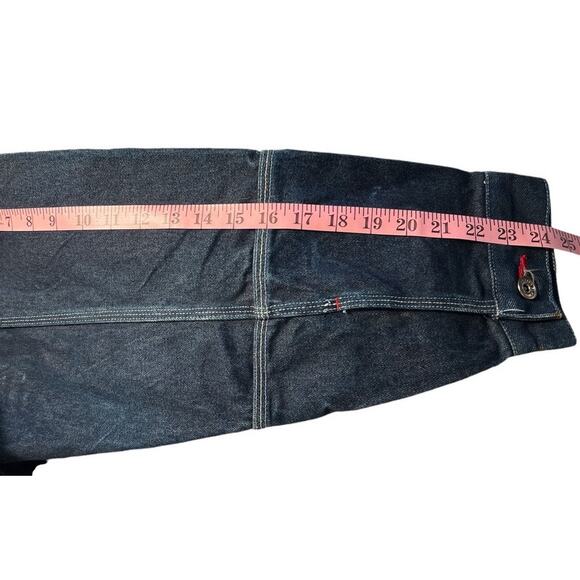 Vtg 90s Y2k Platinum Fubu Muhammad Ali Oversized Denim Jacket Sz L Hip Hop FLAWS - Picture 8 of 15